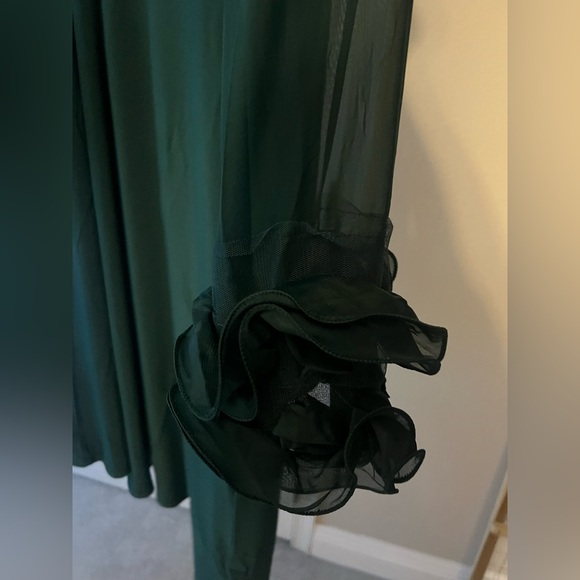 Nina Leonard Green Dress - Picture 4 of 5